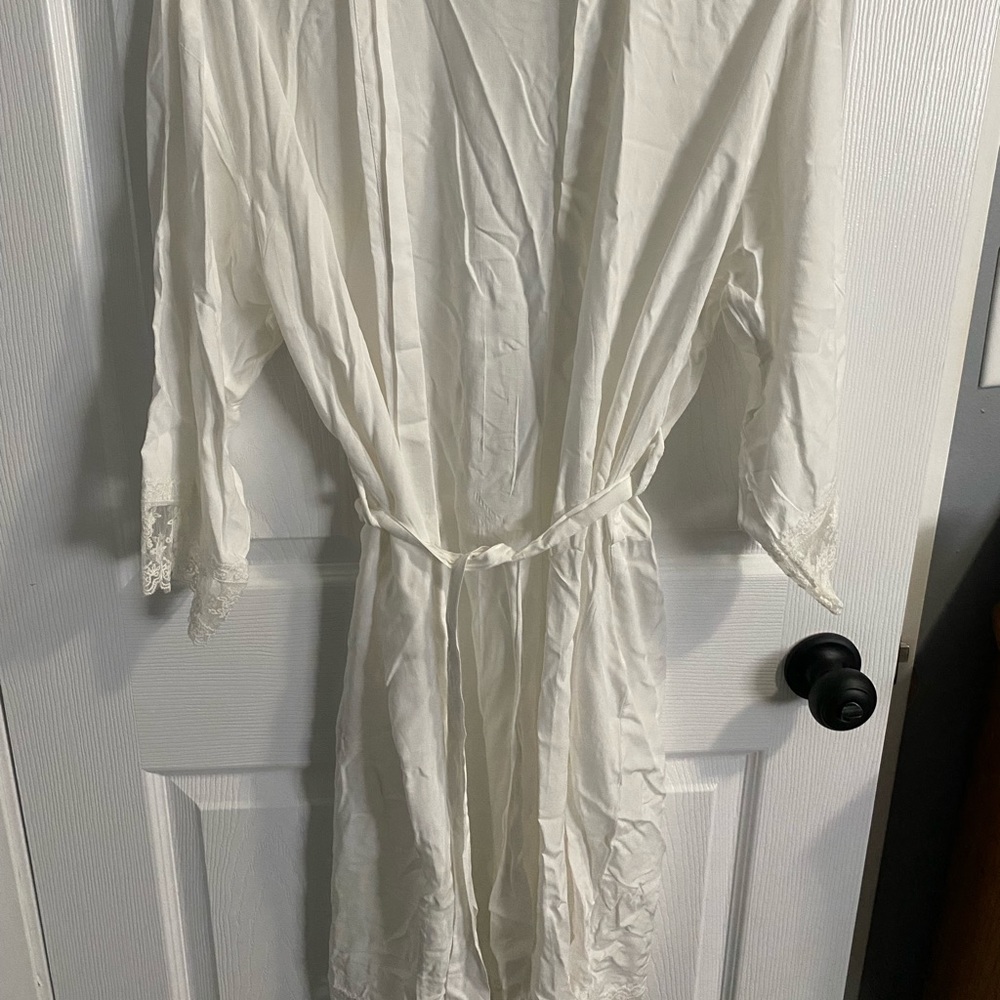 White Bridal Robe